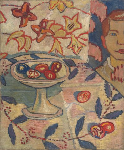 Still Life with Colored Eggs by Villem Ormisson